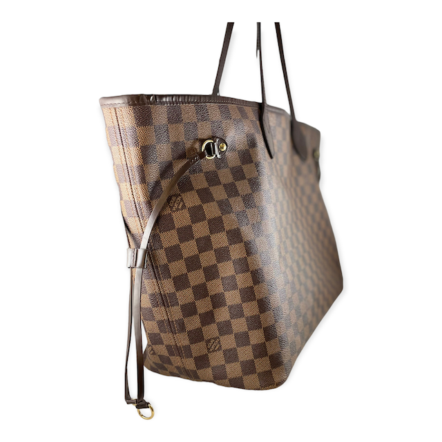 LOUIS VUITTON Used Bag Damier Ebene Brown Neverfull GM Tote