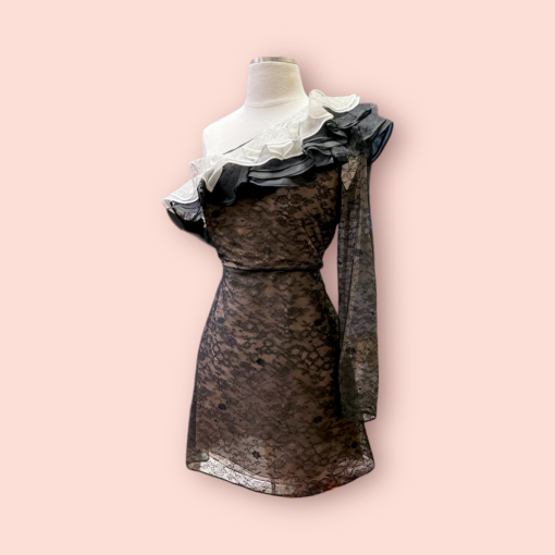 Valentino Ruffle Lace Dress