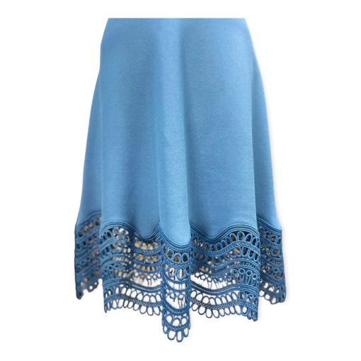Lela Rose Crochet Hem Knit Dress in Blue 7