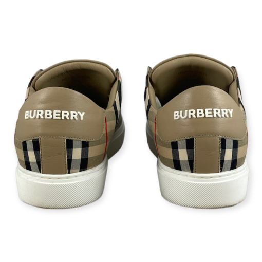 Burberry Check & Leather Sneaker 4