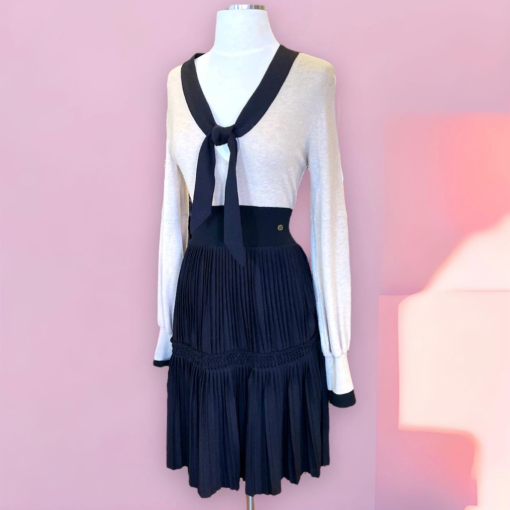 Chanel Cashmere Pleated Dress