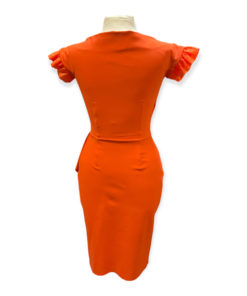 Chiara Boni Ruffle Dress in Orange 10