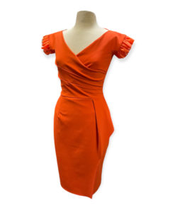 Chiara Boni Ruffle Dress in Orange 7
