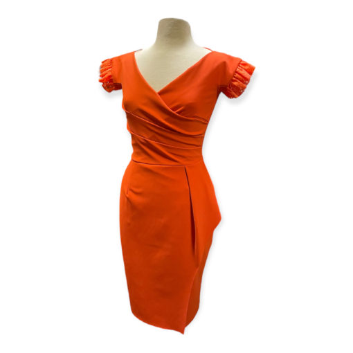Chiara Boni Ruffle Dress in Orange 2