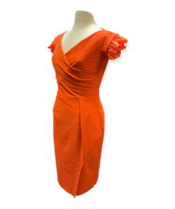 Chiara Boni Ruffle Dress in Orange 8