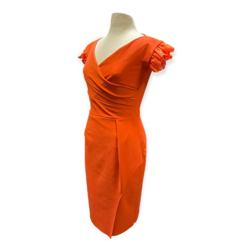 Chiara Boni Ruffle Dress in Orange 3