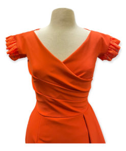 Chiara Boni Ruffle Dress in Orange 6