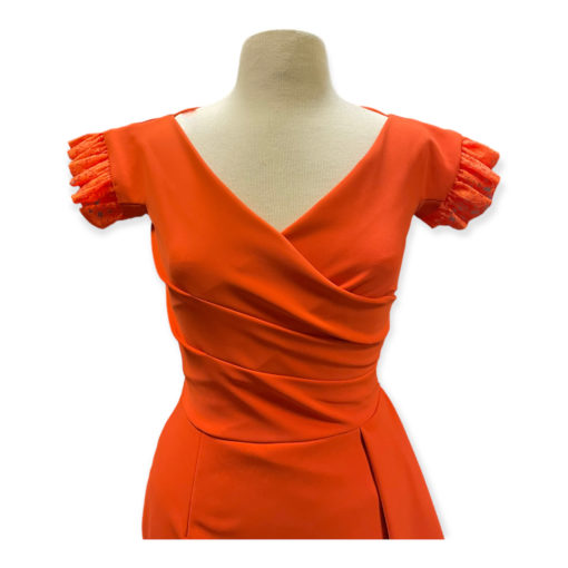 Chiara Boni Ruffle Dress in Orange 1