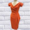 Chiara Boni Ruffle Dress in Orange