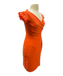 Chiara Boni Ruffle Dress in Orange 9