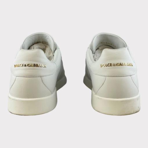 Dolce & Gabbana Portofino Brand Tag Sneaker in White 5
