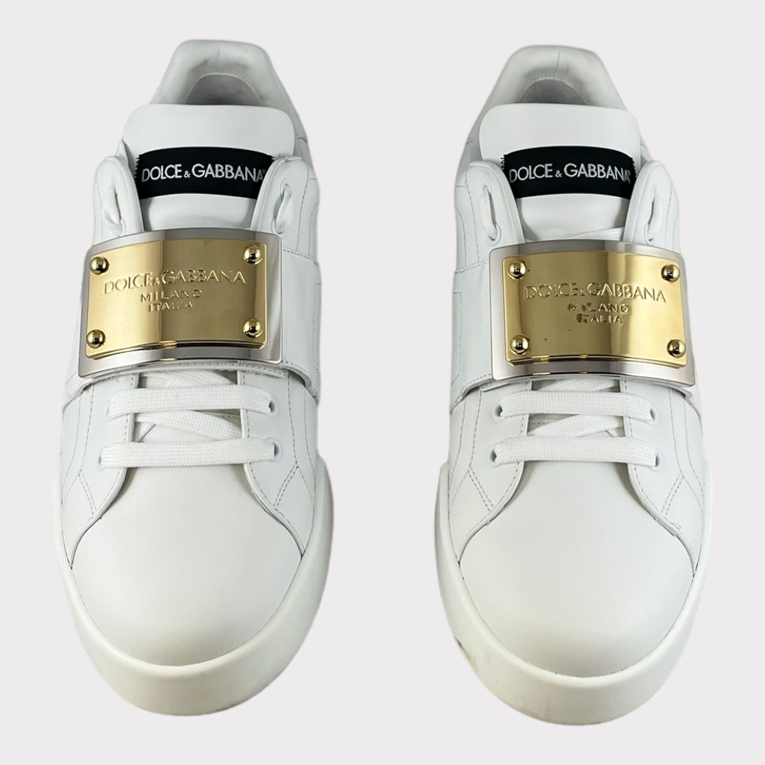 rivier stoomboot bizon Dolce & Gabbana Portofino Brand Tag Sneaker in White - More Than You Can  Imagine