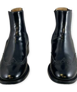 Fendi Brogue Chelsea Boots in Black 11
