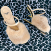 Fendi First Mink Sandal in Blush