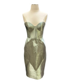 Johanna Johnson Strapless Cocktail Dress in Silver 9