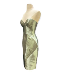 Johanna Johnson Strapless Cocktail Dress in Silver 11
