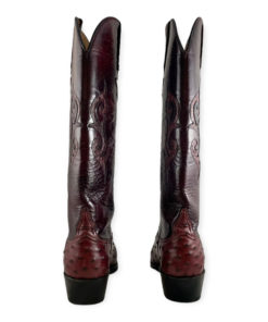 Lucchese Ostrich Boots in Wineberry 13