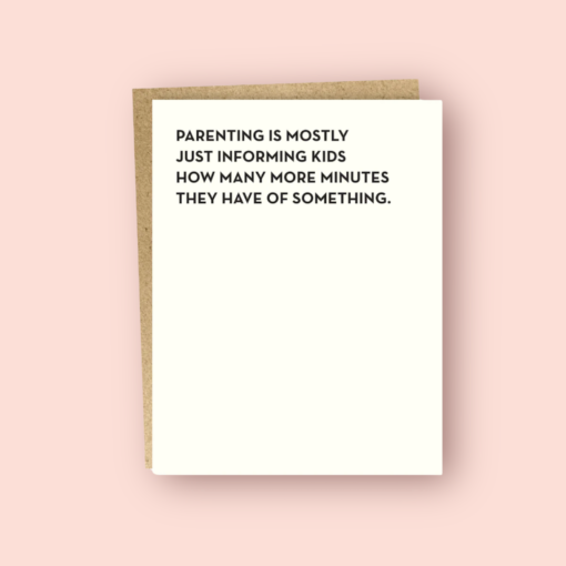 Minutes Card