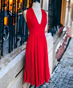 Valentino Red Halter Dress