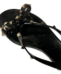 Valentino Rockstud PVC Sandal in Black 9