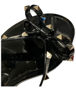Valentino Rockstud PVC Sandal in Black 10