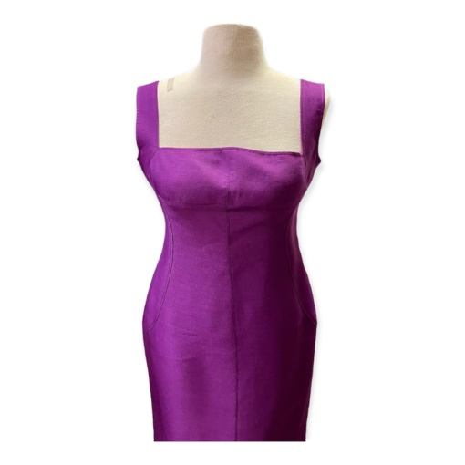 Versace Sleeveless Dress in Magenta 1