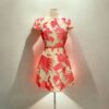 Size US 6 | Blumarine Embroidered Dress in Coral & Nude