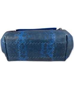 Bottega Veneta Python Accordion Flap Bag in Blue 15