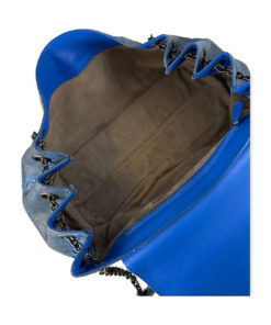 Bottega Veneta Python Accordion Flap Bag in Blue 18