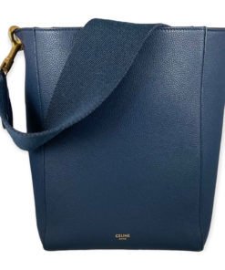 cart Lock spot Celine Sangle Small Bucket Bag in Navy - More Than You Can Imagine