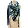 Gucci GG Blooms Scarf in Midnight Blue
