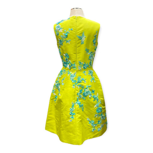 Monique Lhuillier Embroidered Dress in in Lime 6