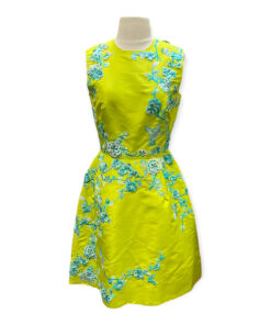 Monique Lhuillier Embroidered Dress in in Lime 9