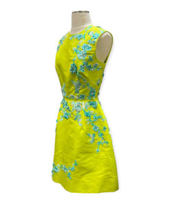 Monique Lhuillier Embroidered Dress in in Lime 11