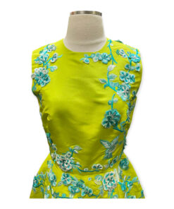 Monique Lhuillier Embroidered Dress in in Lime 8
