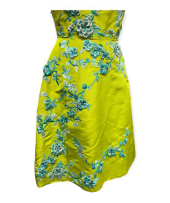 Monique Lhuillier Embroidered Dress in in Lime 10