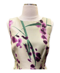 Oscar De La Renta Floral Dress in Purple & Green 9