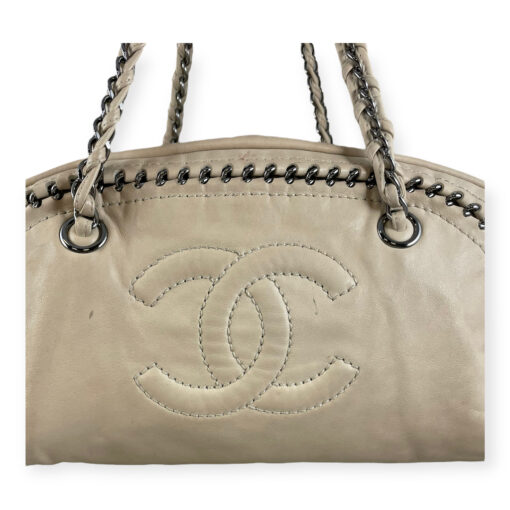 Chanel Luxe Ligne Bowling Bag in Ivory 2