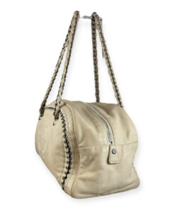 Chanel Black Matte Leather Large Luxe Ligne Bowler Bag