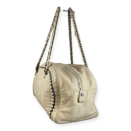 Chanel Luxe Ligne Bowling Bag in Ivory 3