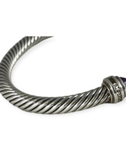 David Yurman Amethyst Pave Cable Bracelet 14