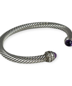 David Yurman Amethyst Pave Cable Bracelet 11