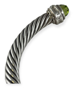 David Yurman Peridot Pave Cable Bracelet 14