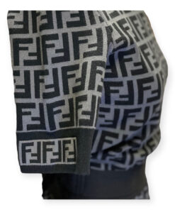 Fendi FF Top + Skirt Set in Gray Black Size Small 19