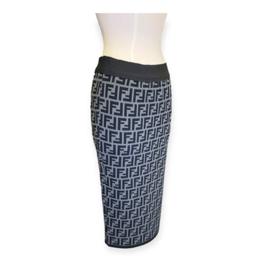 Fendi FF Top + Skirt Set in Gray Black Size Small 11