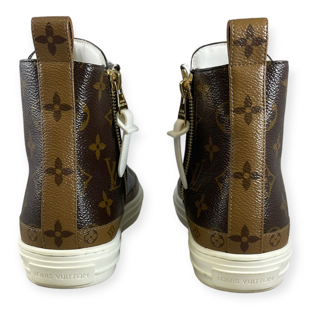Louis Vuitton Provides Its Stellar High Top Sneaker With A Breezy