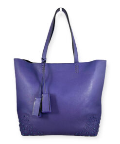 Tods Leather AMR Tote in Blueberry 13