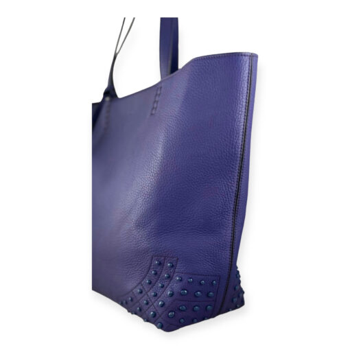 Tods Leather AMR Tote in Blueberry 3