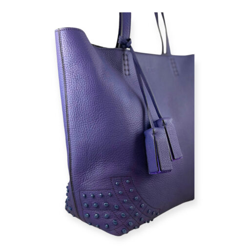 Tods Leather AMR Tote in Blueberry 5