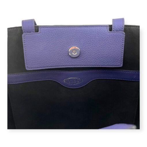 Tods Leather AMR Tote in Blueberry 10